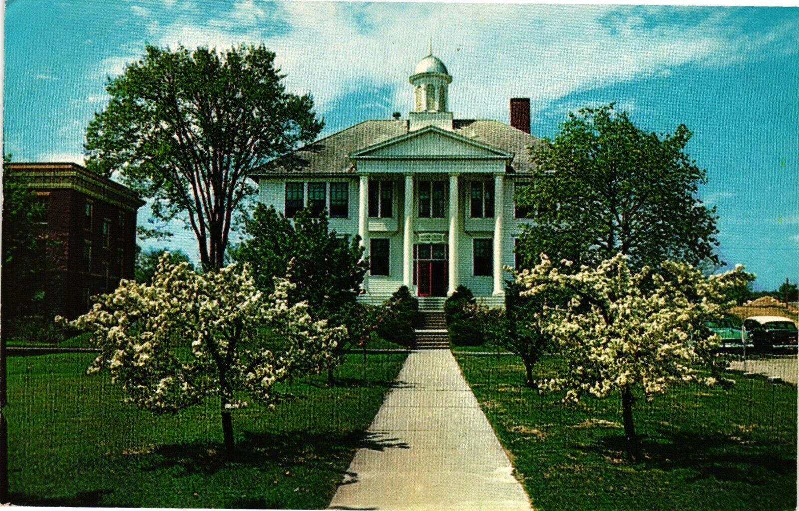 Nasson College Alumni Hall Springvale Maine Vintage Postcard Posted 1967