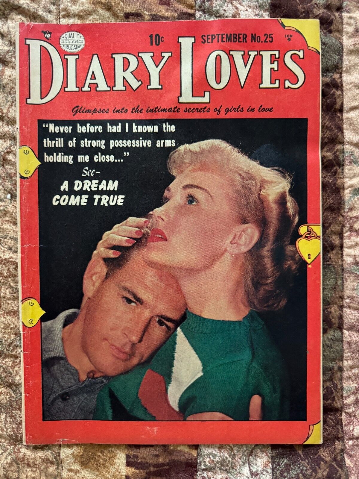 Diary Loves #25 (VG+ 4.5) Quality Comics Sept 1952 FORTE/WARD. Photo cover. (2)