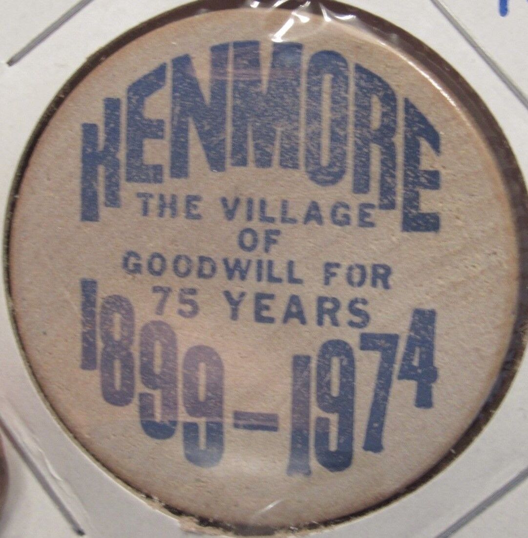 1974 Kenmore, NY 75th Anniversary Wooden Nickel - New York