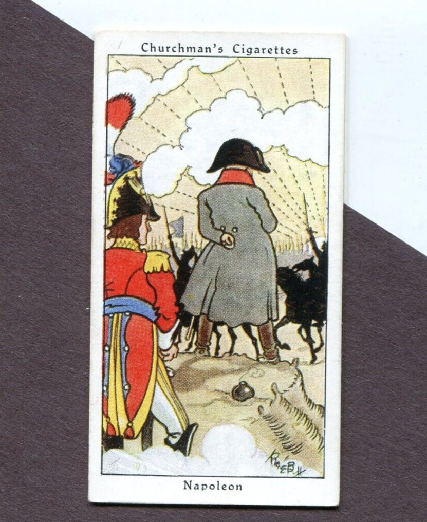 1937 CHURCHMAN CIGARETTES HOWLERS CARD #10 NAPOLEON BONAPARTE