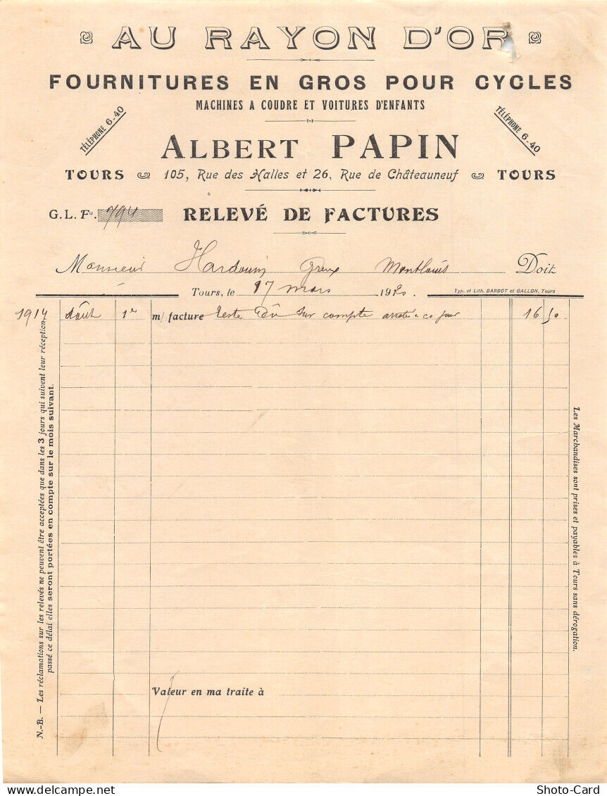 1925 AU RAYON D GOLD ALBERT PAPIN A TOWERS-M. ALLIBRAND A LA RICHE