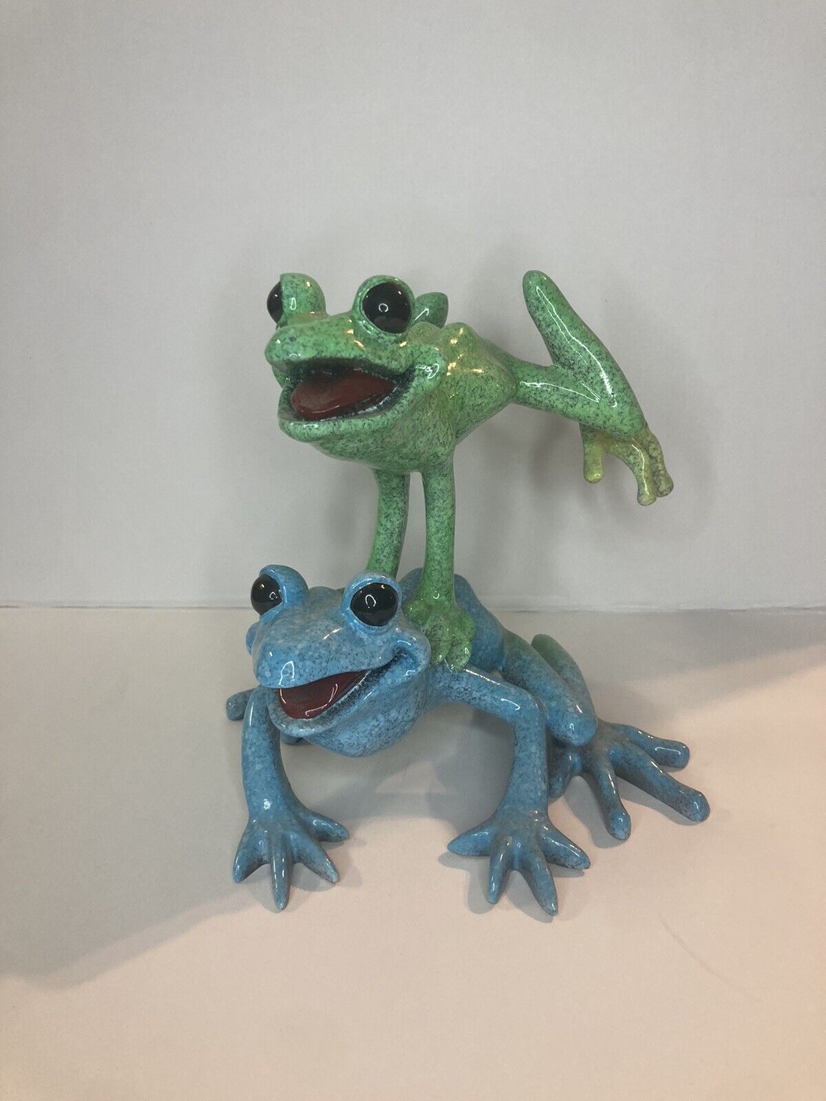 Kitty's Critters Leap Frogs Figurine Statue 2005 Tree Frogs Anthropomorphic NICE