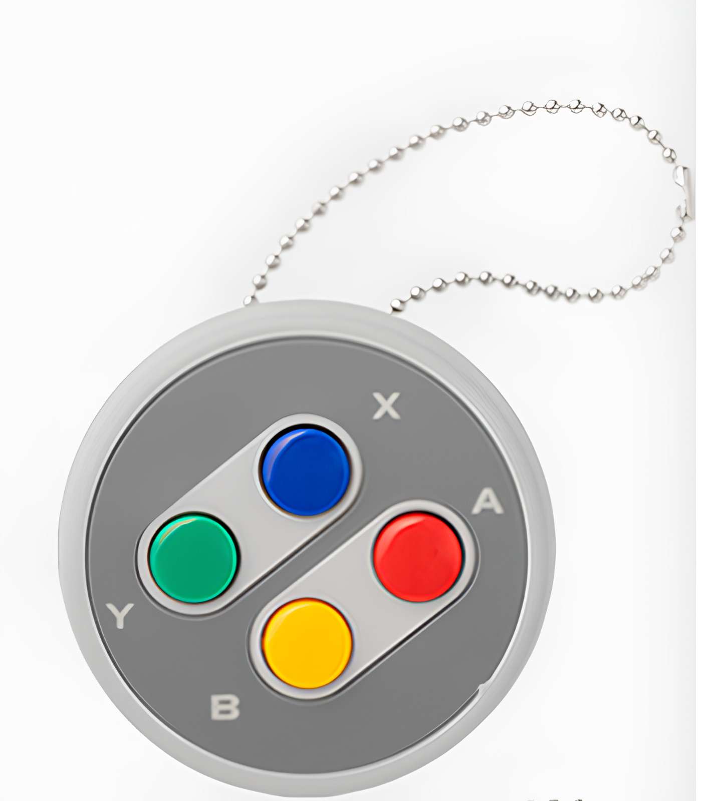 Nintendo Capsule Toy Controller Button Collection 2 Key Chain SNES ABXY Color A