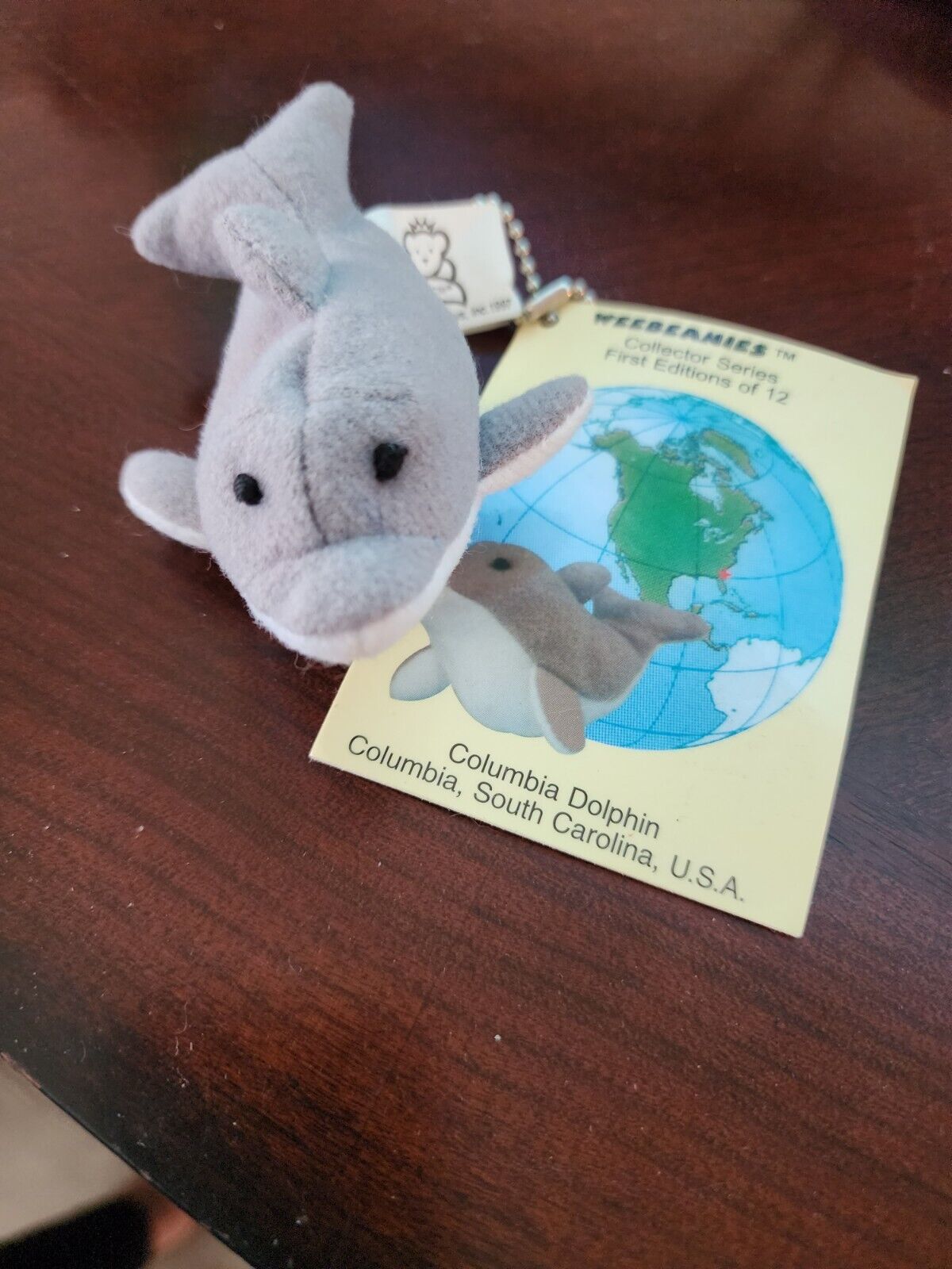 Vintage  Weebeans Keychain Dolphin From 97