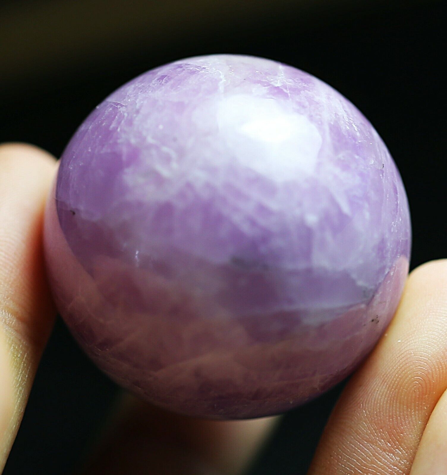 395ct Rare NATURAL Clear Morgan\'s stone Crystal ball Polished
