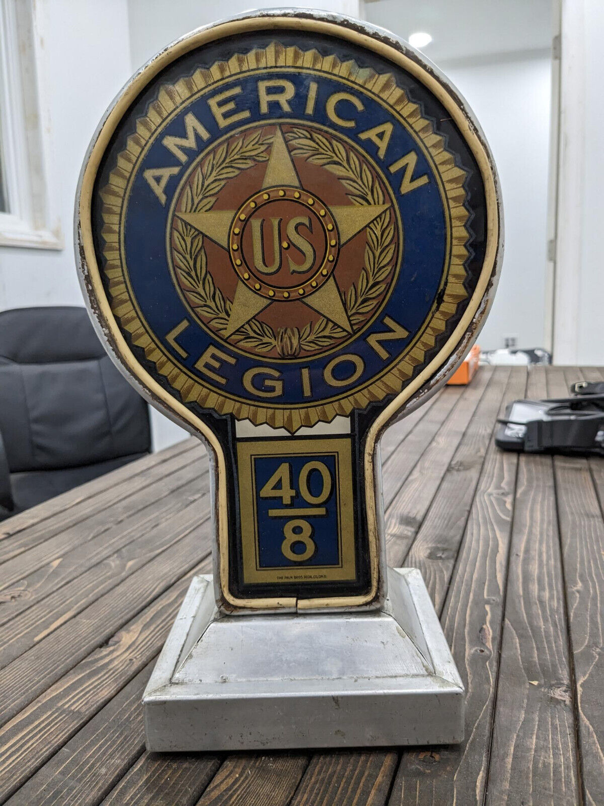 Vintage American Legion 40/8 Sign