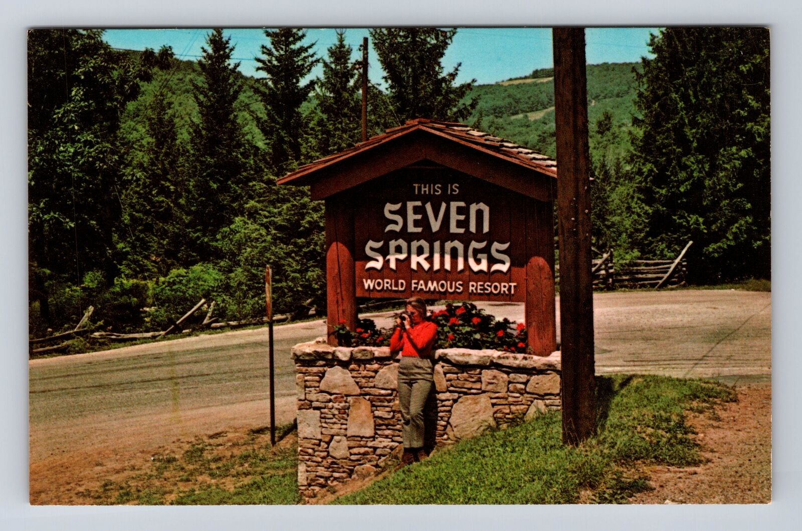 Champion PA-Pennsylvania, Seven Springs Mountain Resort, Vintage Postcard