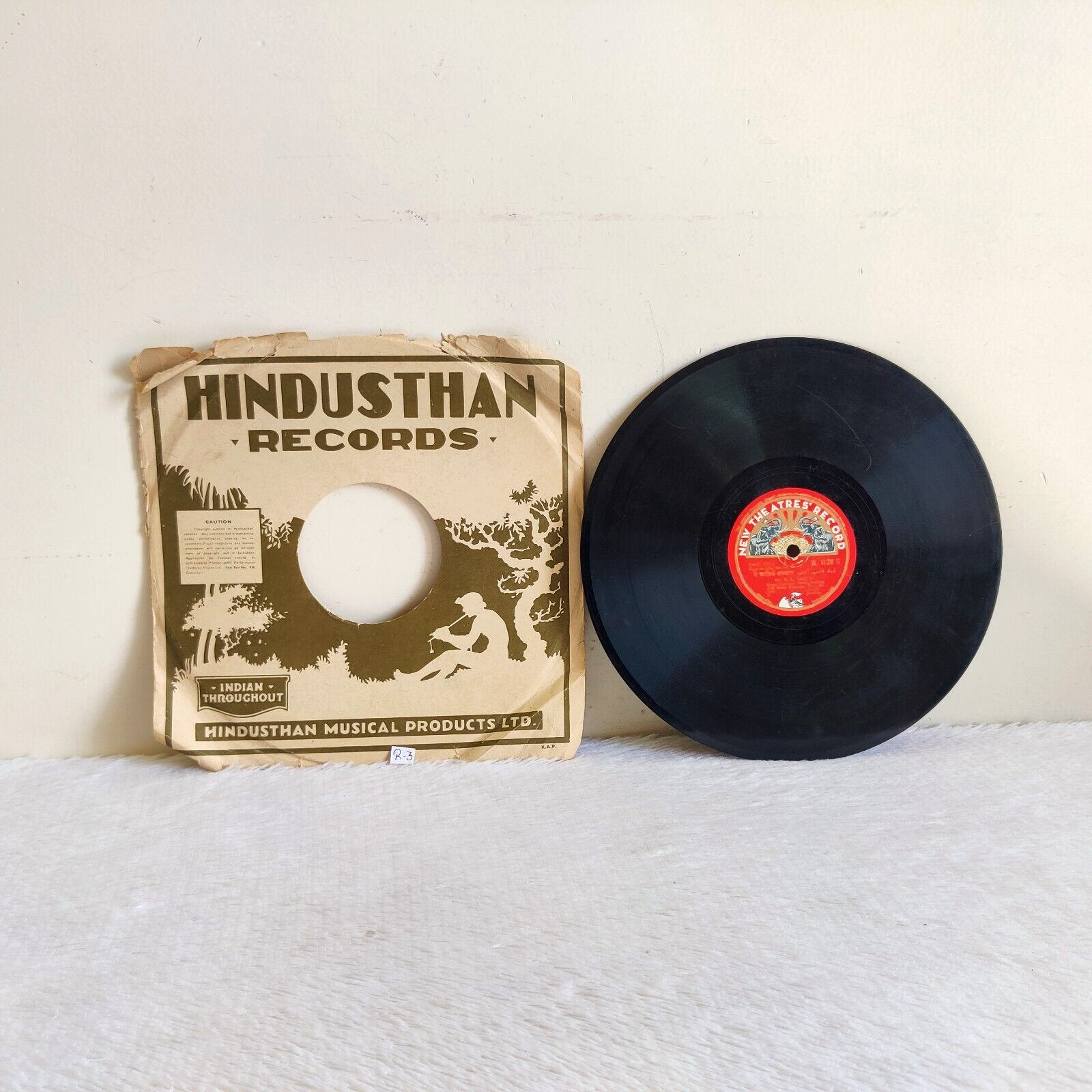 1944 Vintage 78RPM Hindi Movie My Sister Song  HMV Gramophone Record R3