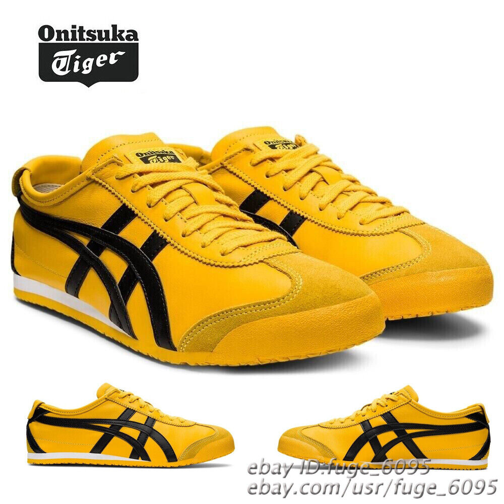 NEW Onitsuka Tiger Sneakers Mexico 66 Yellow/Black Unisex 1183C102-751 Shoes