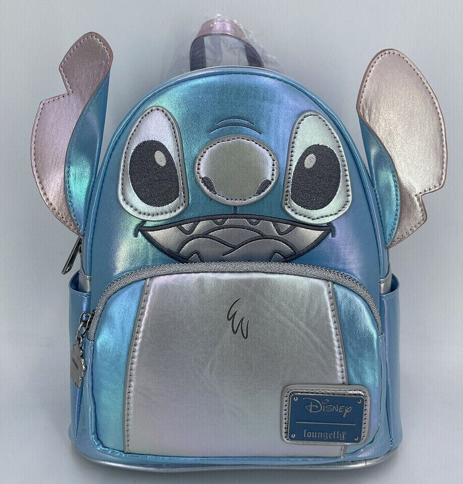 Disney 100th Classic Bag Mini Backpack Platinum Stitch Loungefly LE 1400