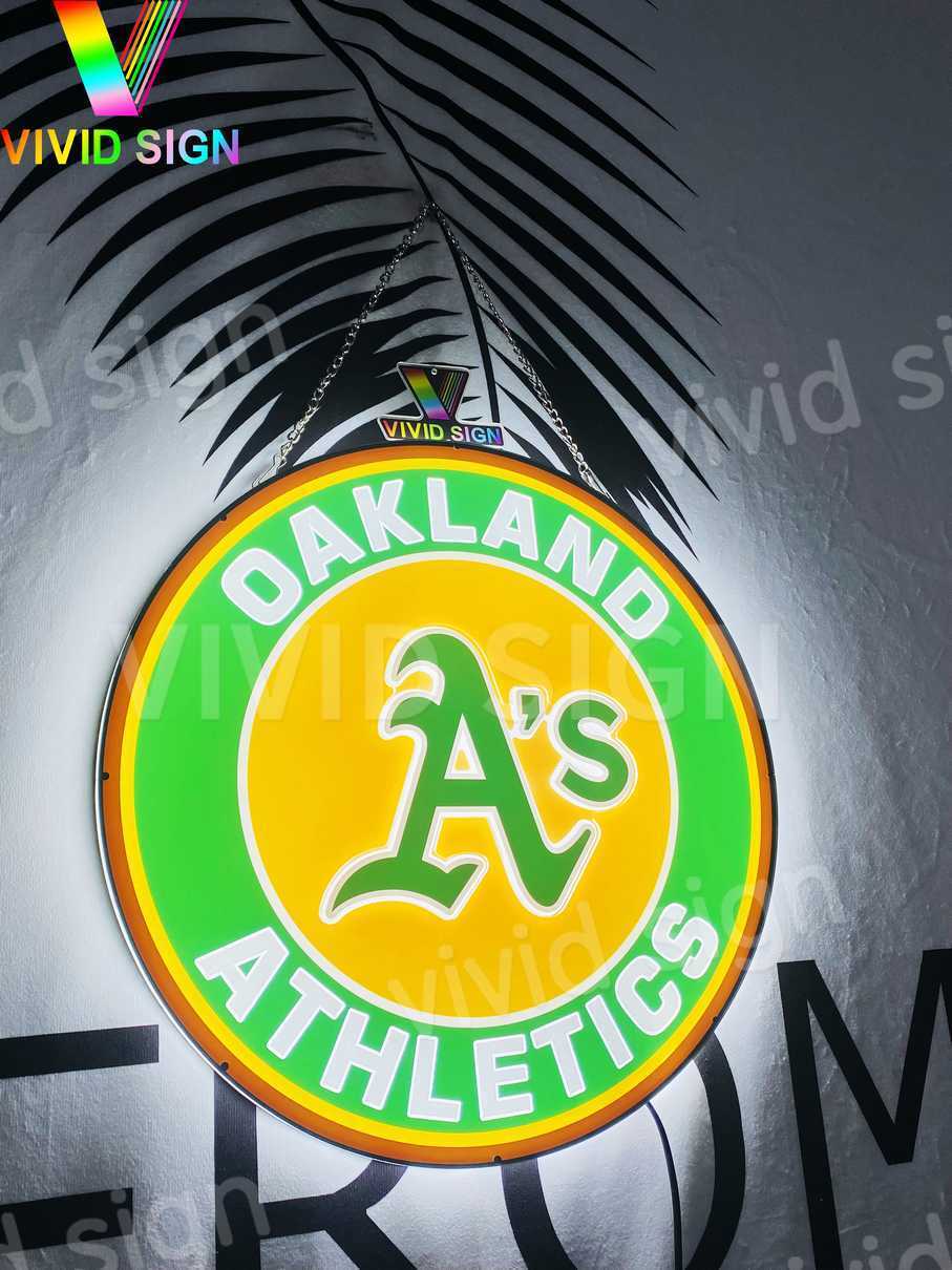 Oakland Athletics A\'s 3D LED Neon Sign Lamp Light 16\