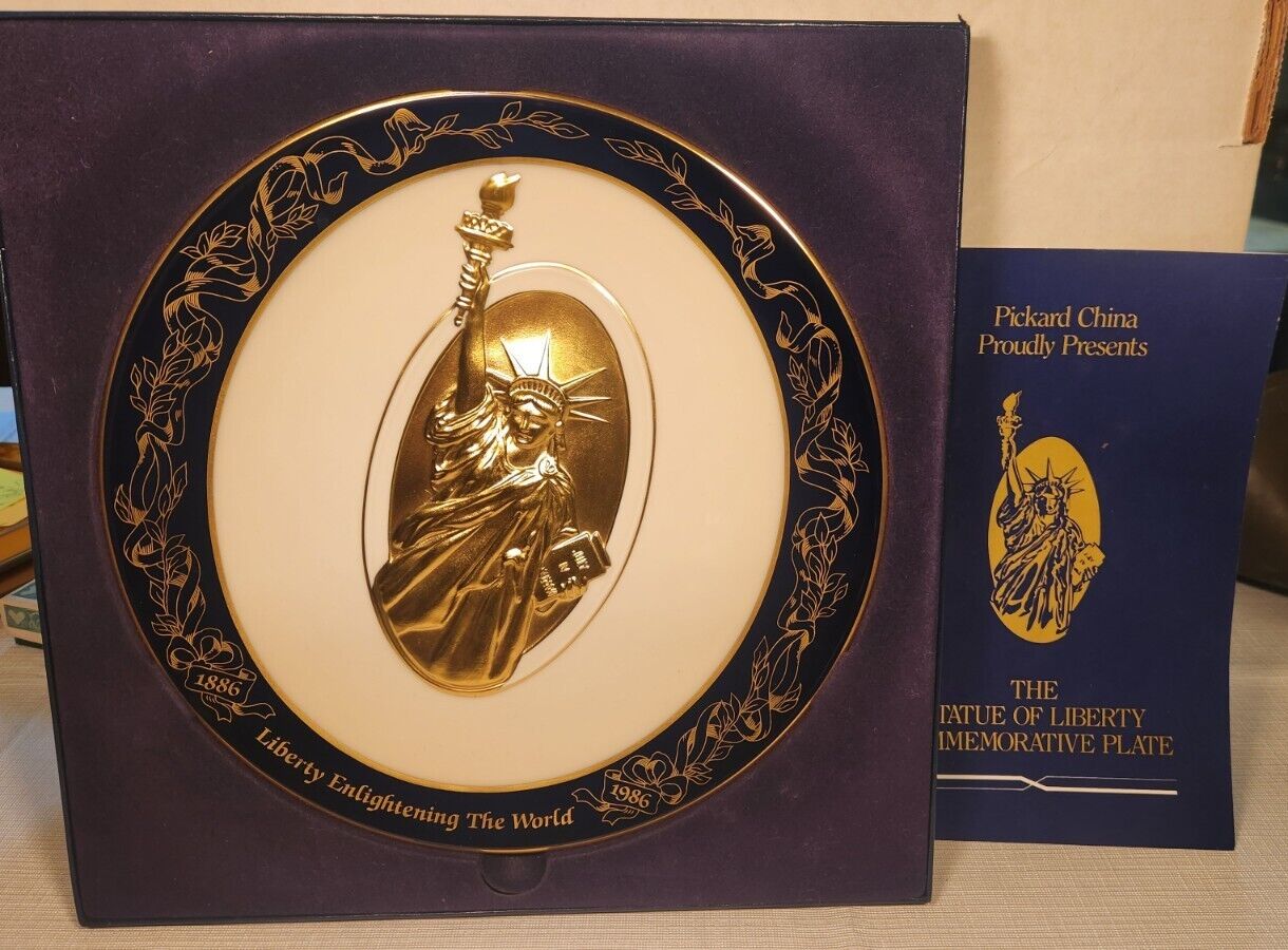 Pickard China Statue Of Liberty Centennial Commemorative Plate 9.5in #6021