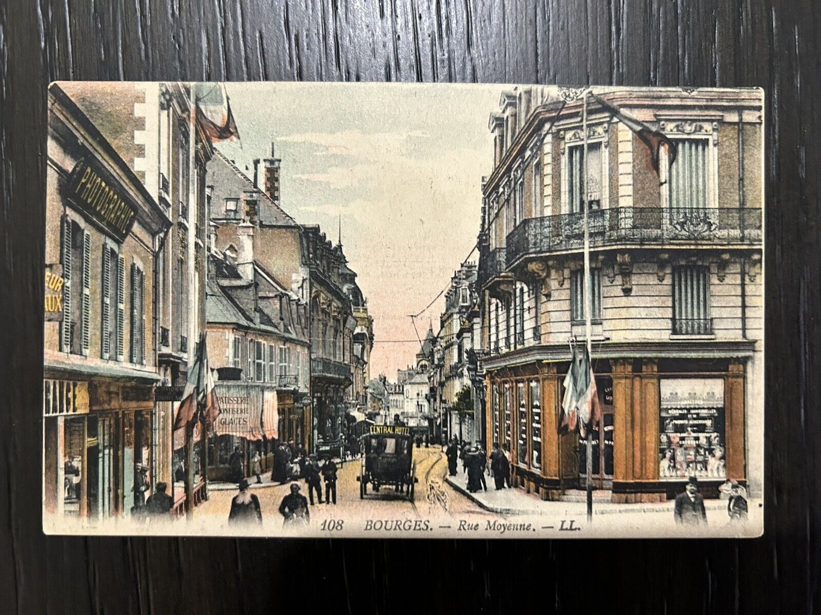 Bourges Rue Moyenne France 1900s