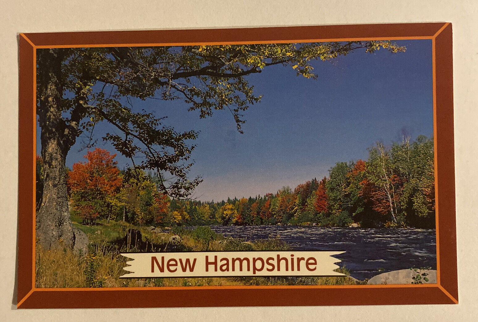 Vintage Postcard ~ Androscoggin River ~ New Hampshire NH