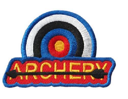 Boy Girl cub ARCHERY Target Bow Arrow Class  Fun Patches Badges GUIDES SCOUT
