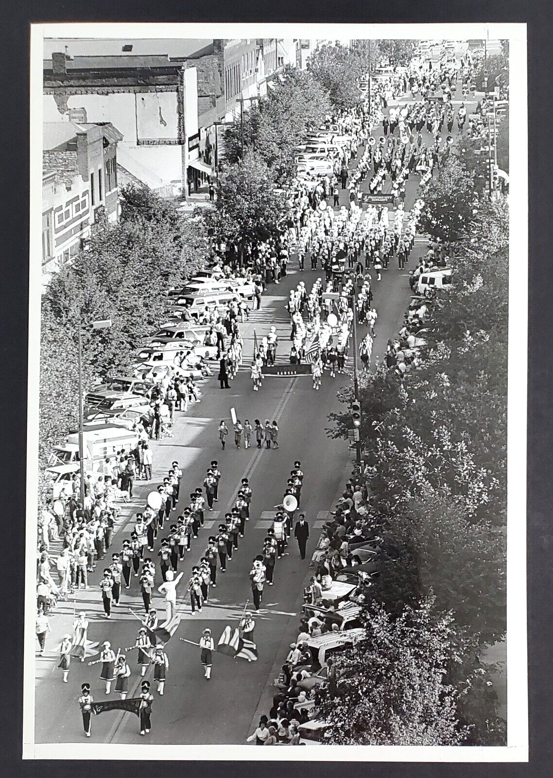 1970s Charlotte North Carolina NC Parade Downtown Marching Bands Vtg Press Photo