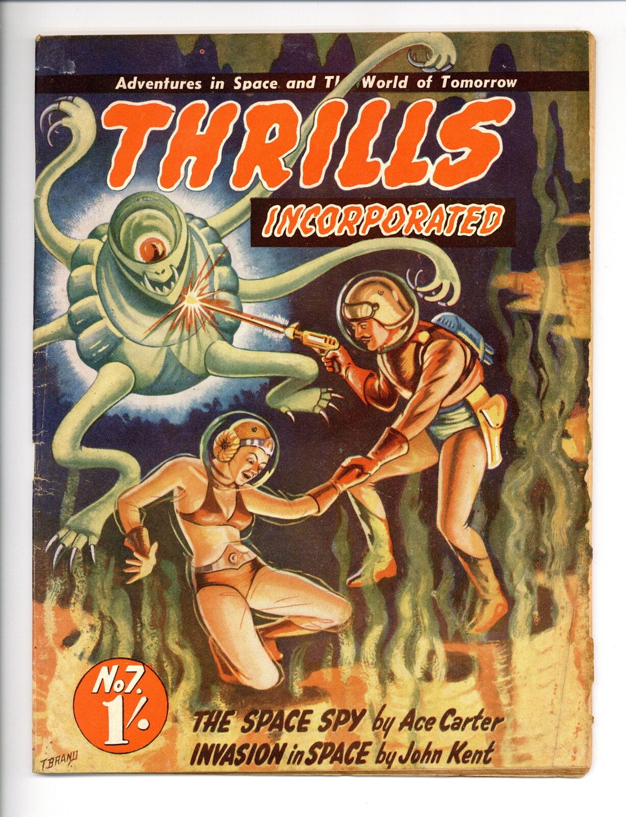 Thrills Incorporated Pulp Sep 1950 #7 GD+ 2.5