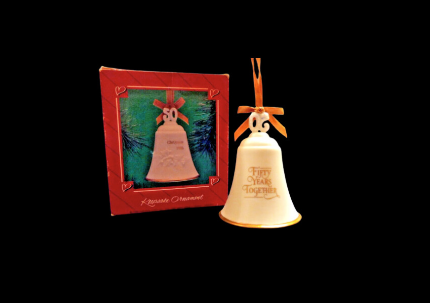 Hallmark Keepsake Fifty Years Together 1986 Ornament Porcelain Bell