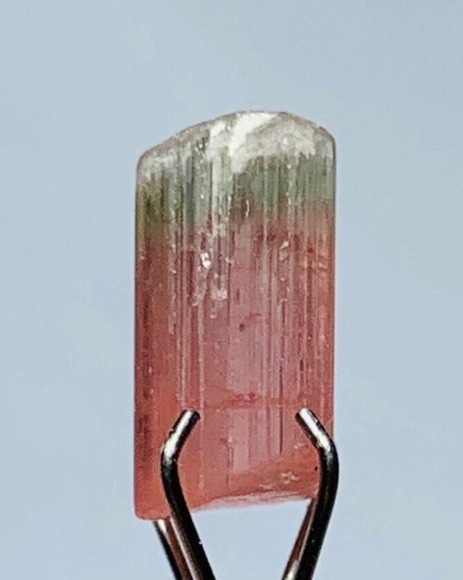 2.20Ct Beautiful Natural Bi Color Tourmaline Crystal From Afghanistan 