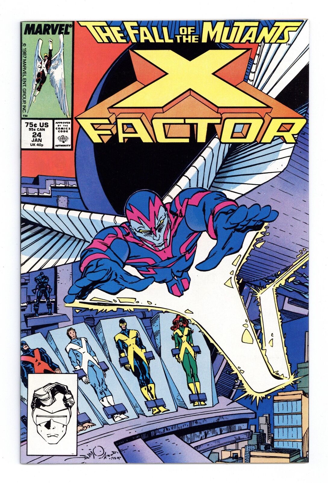 X-Factor #24D FN+ 6.5 1988 1st full app. Archangel