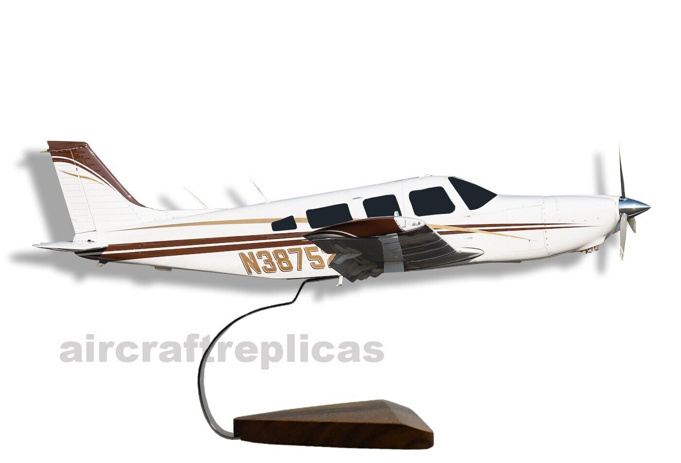 Piper PA-32R-300 Lance N38752 Wood Model Plane