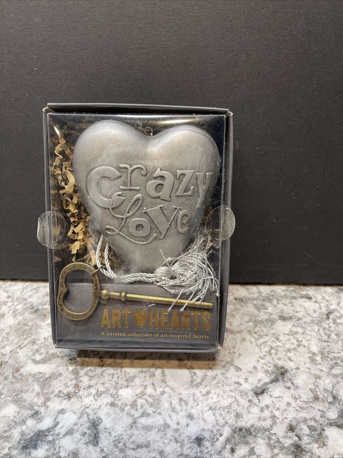 Demdaco Art Hearts Crazy Love with Key New in Box