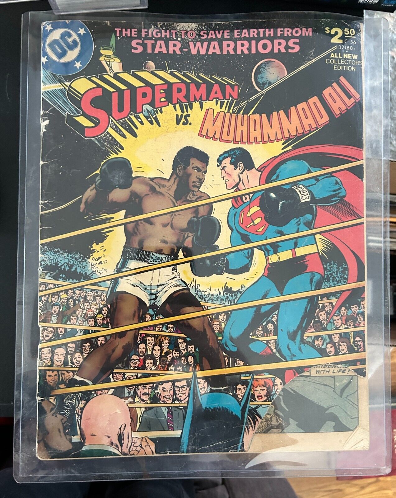 Vintage Superman Vs Muhammad Ali Large Comic Whitman Adams 1978