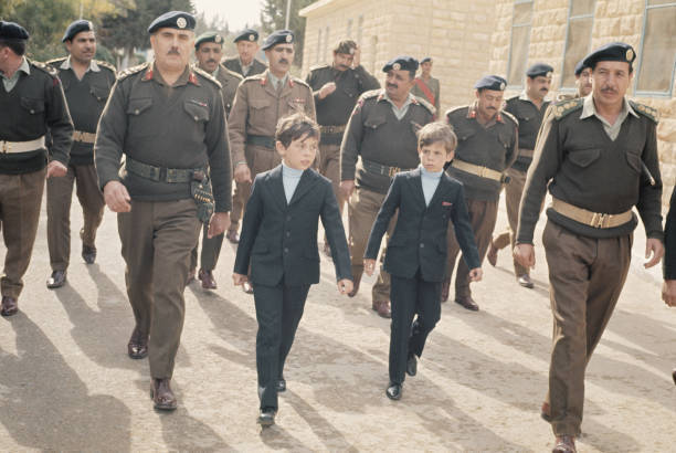 Prince Abdullah And His Brother Prince Faisal Bin Hussein Of Jordan 1972 PHOTO