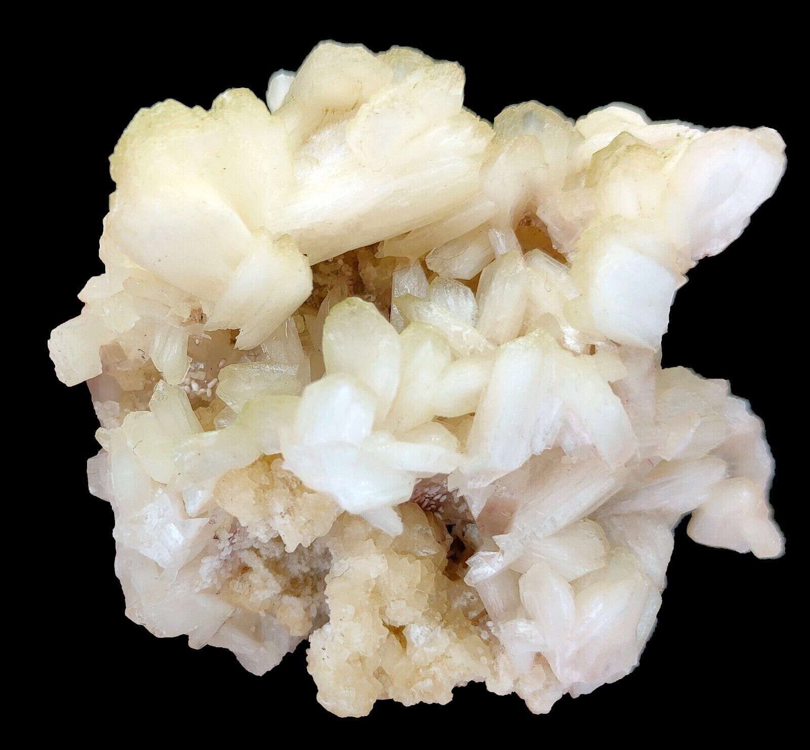 115g Natural Stilbite Cluster Mineral Specimen - India