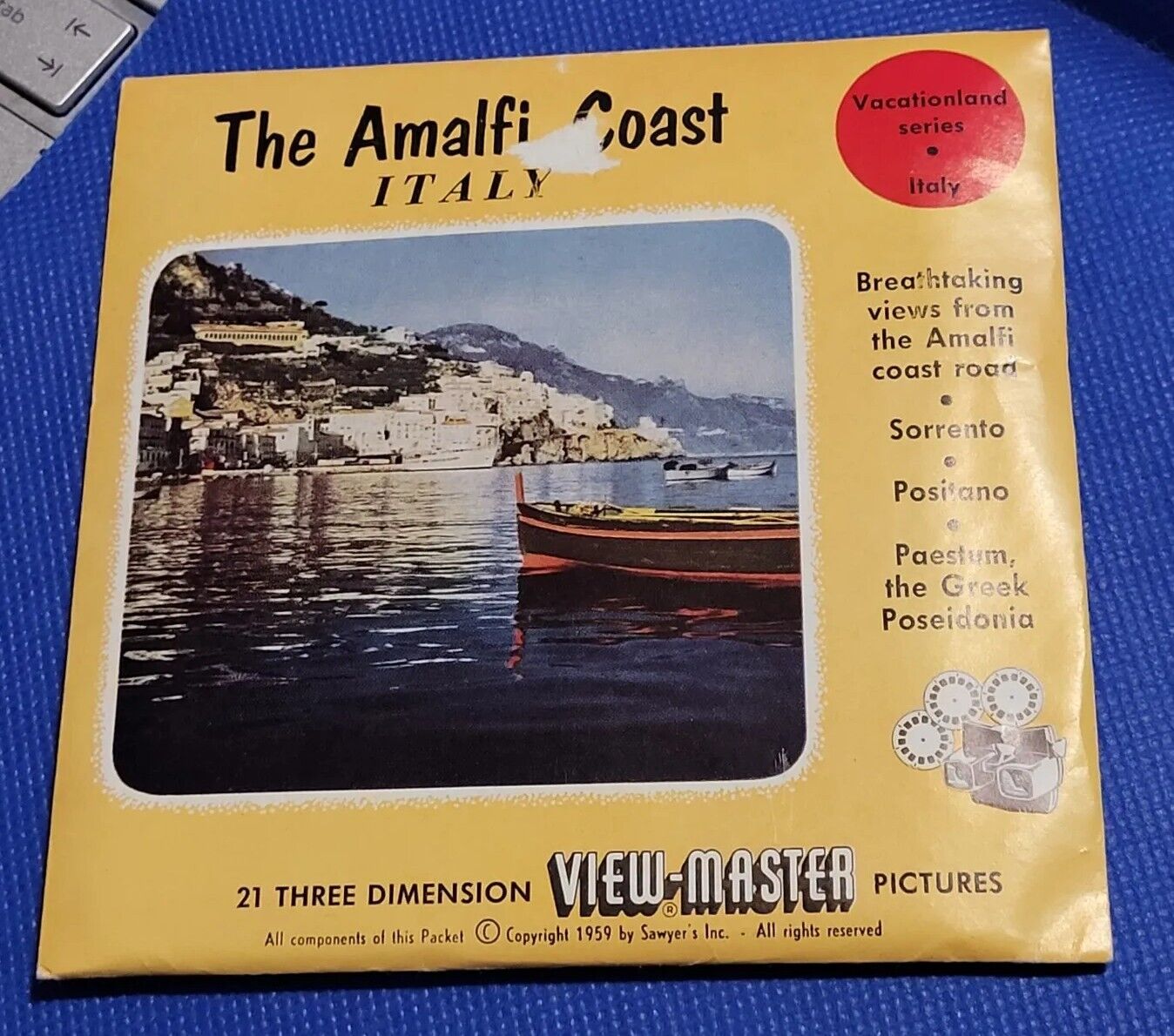 Sawyer's Scarce The Amalfi Coast Italy 1615 A B C view-master 3 Reels Packet