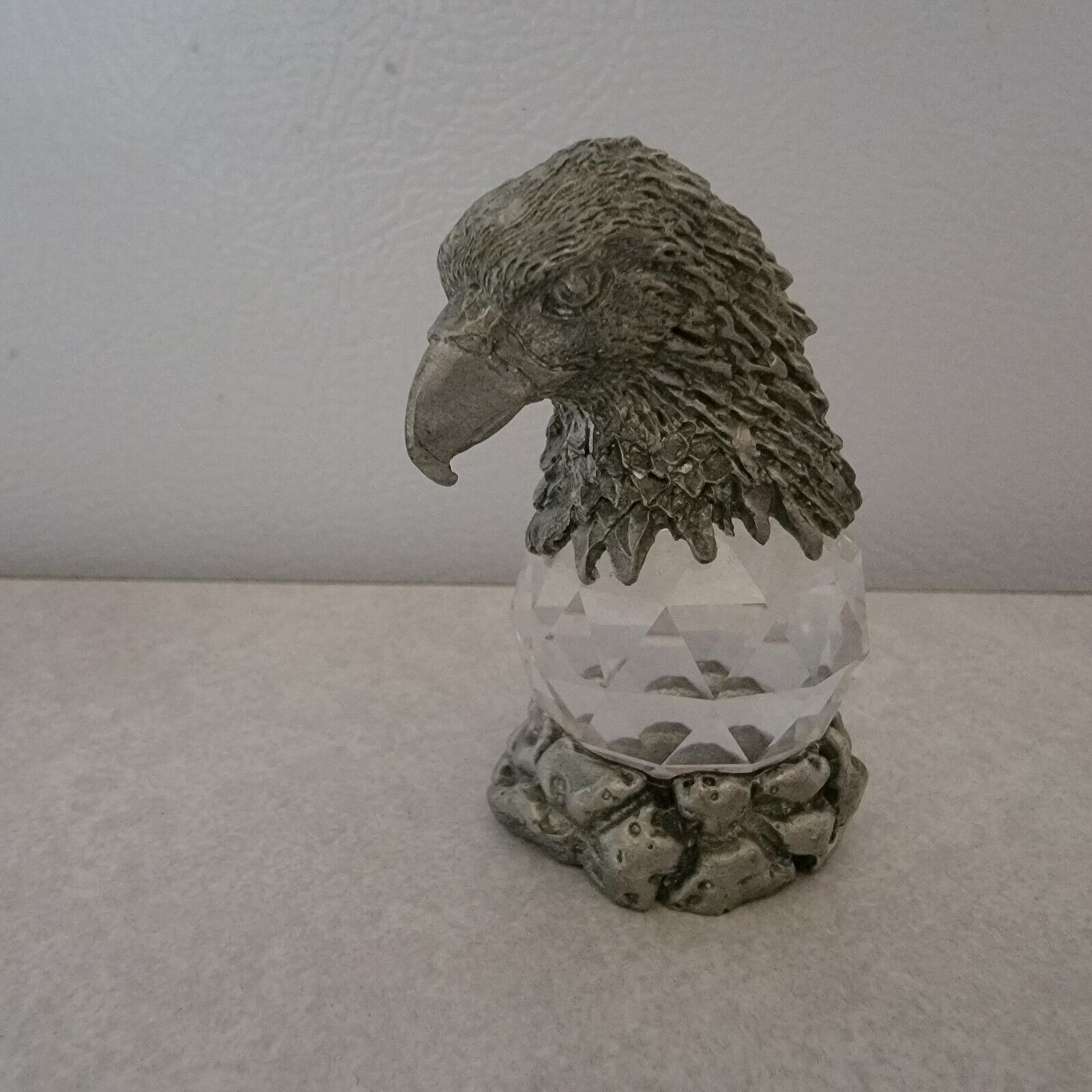 Greg Neeley Pewter American Bald Eagle Miniature Figurine Paper Weight 2.25\