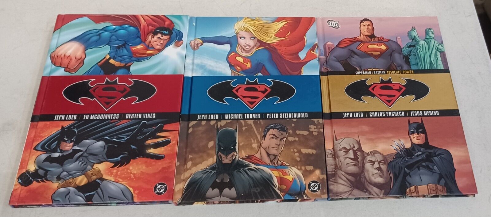Superman / Batman Vol. 1-3 Public Enemies, Supergirl, Absolute Power 1st Prints
