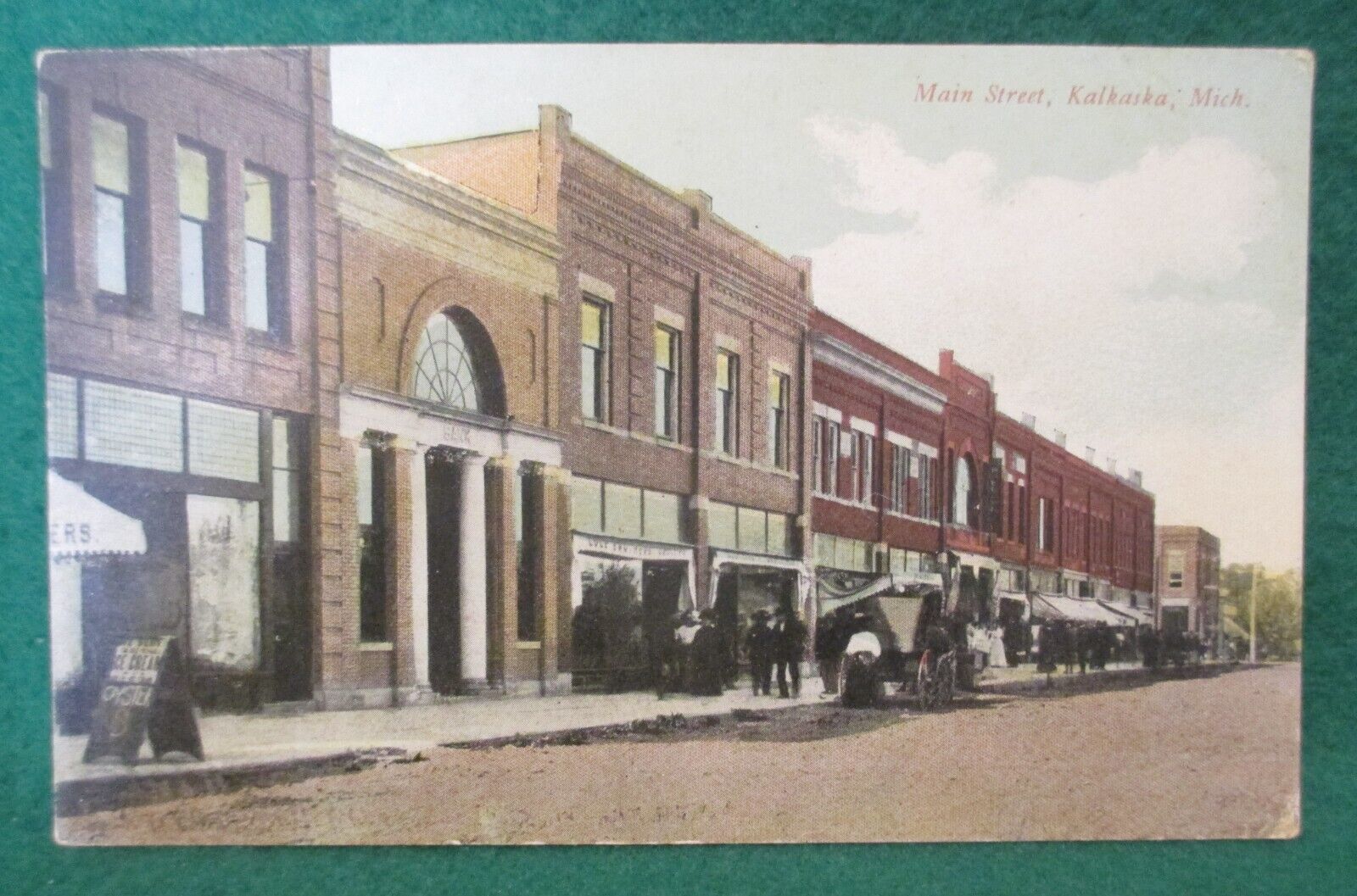 Estate Sale ~ Vintage Street View Postcard - Main Street, Kalkaska, Michigan