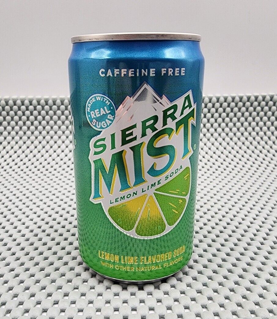 Sierra Mist Discontinued 7.5 oz Full Soda Can Collectable Lemon Lime
