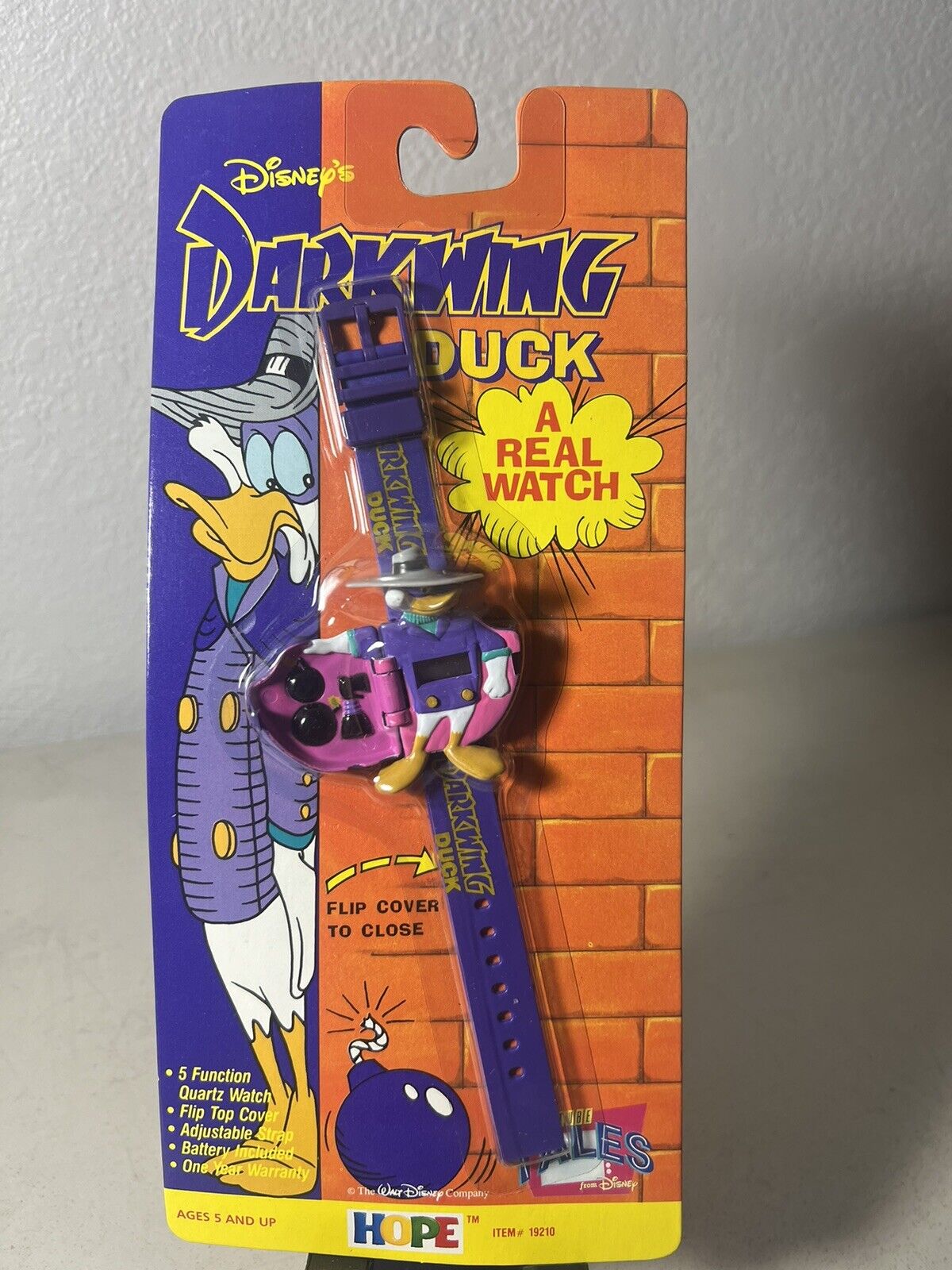 Walt Disney's Darkwing Duck Digital Watch By Hope 1991  NIP