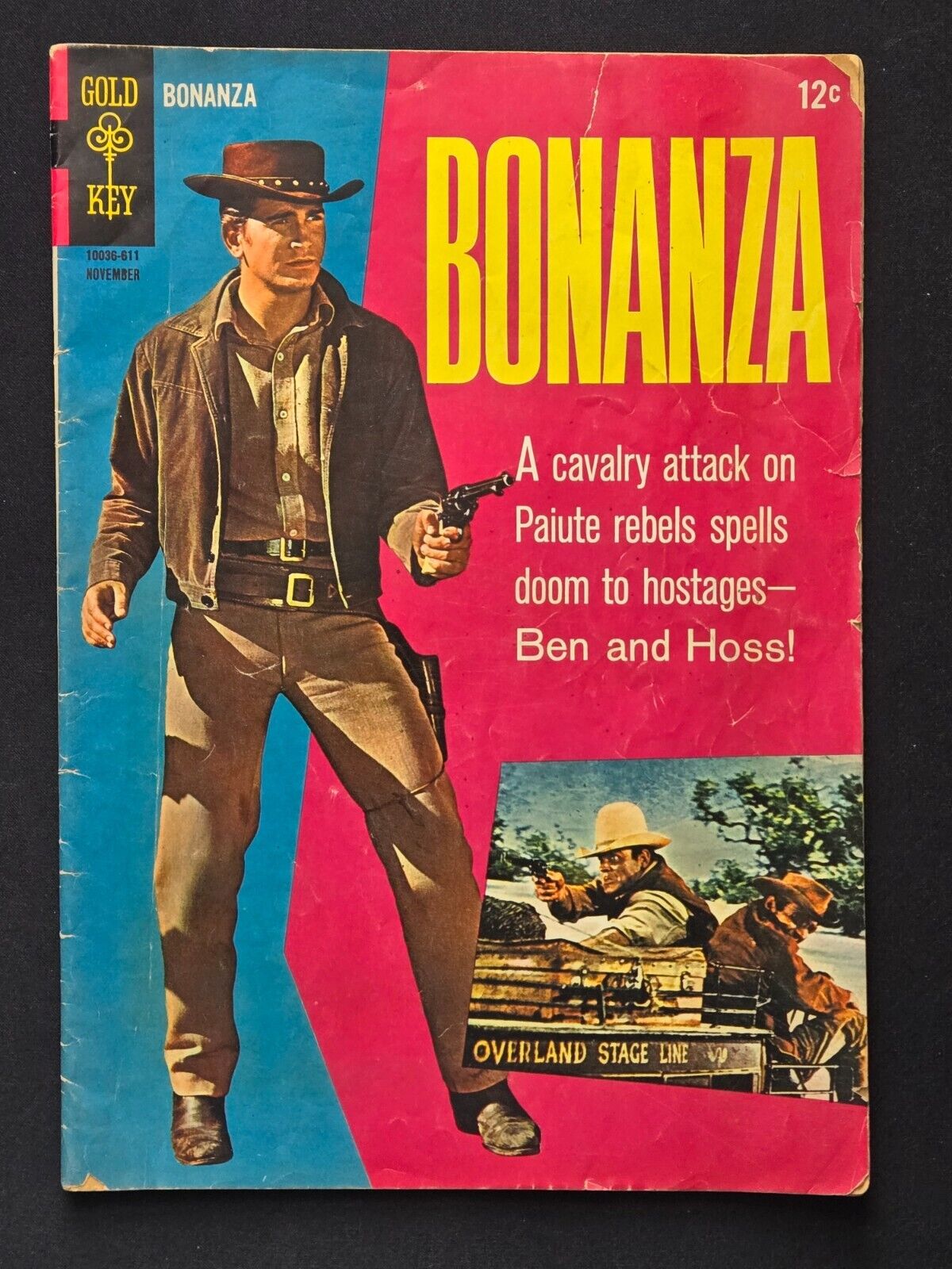 BONANZA (TV) #22 1966 GOLD KEY SILVER AGE - See Pictures - Combine Shipping