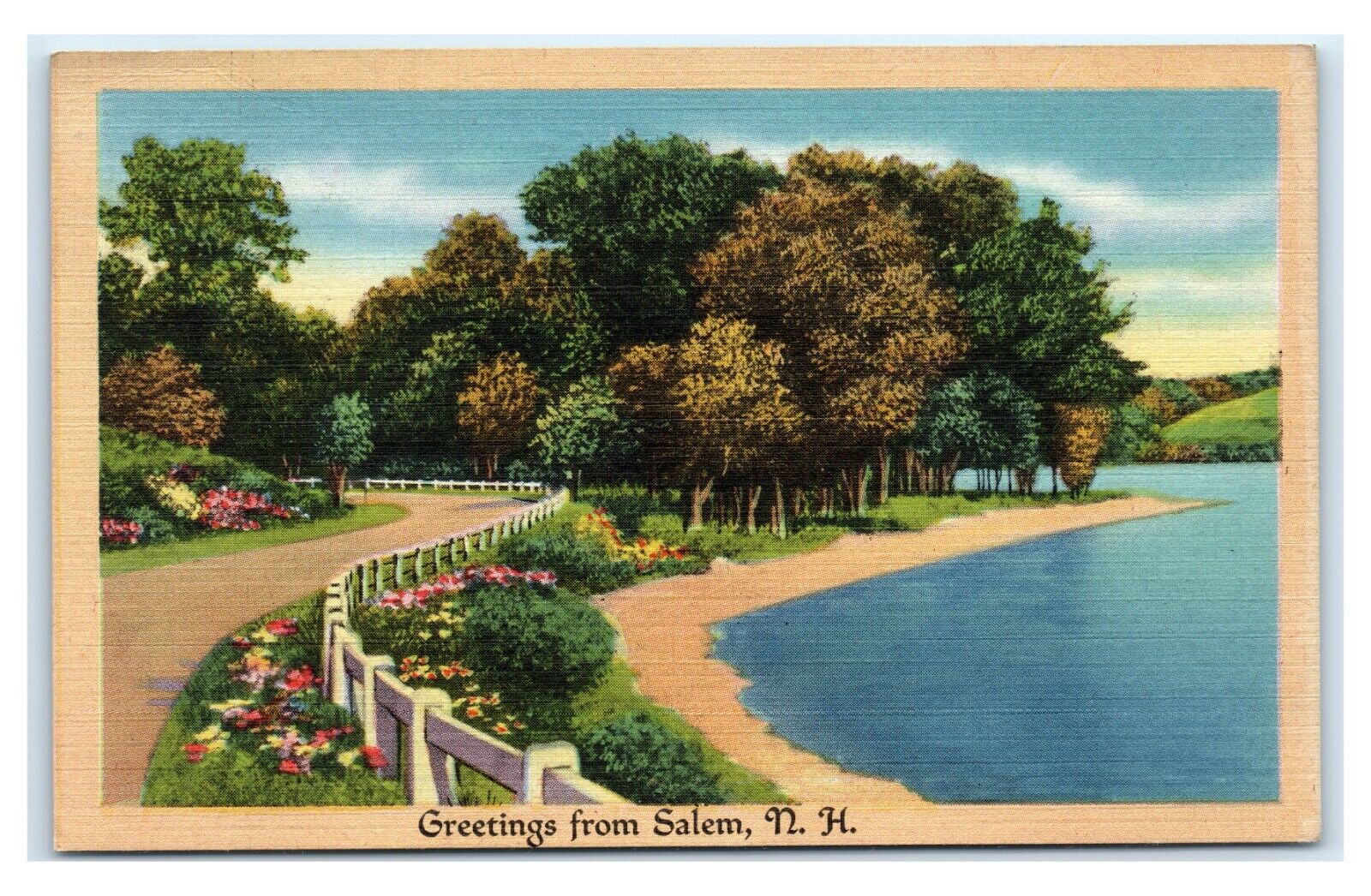 Postcard Greetings from Salem NH 1949 L16