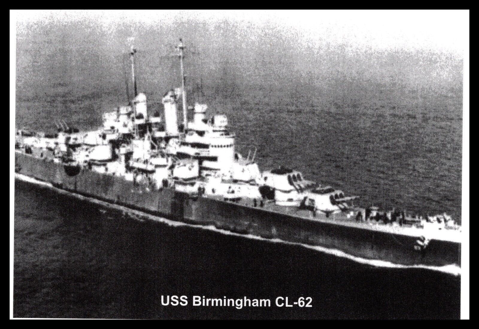 Postcard USS Birmingham CL-62 LP2