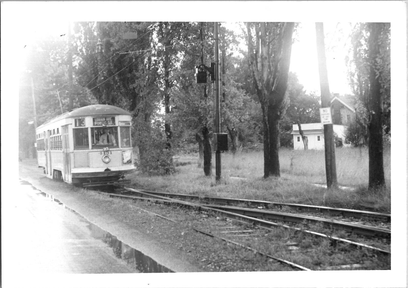 Cleveland Railway Kuhlman Streetcar Trolley Public Square 1950s Vintage Photo