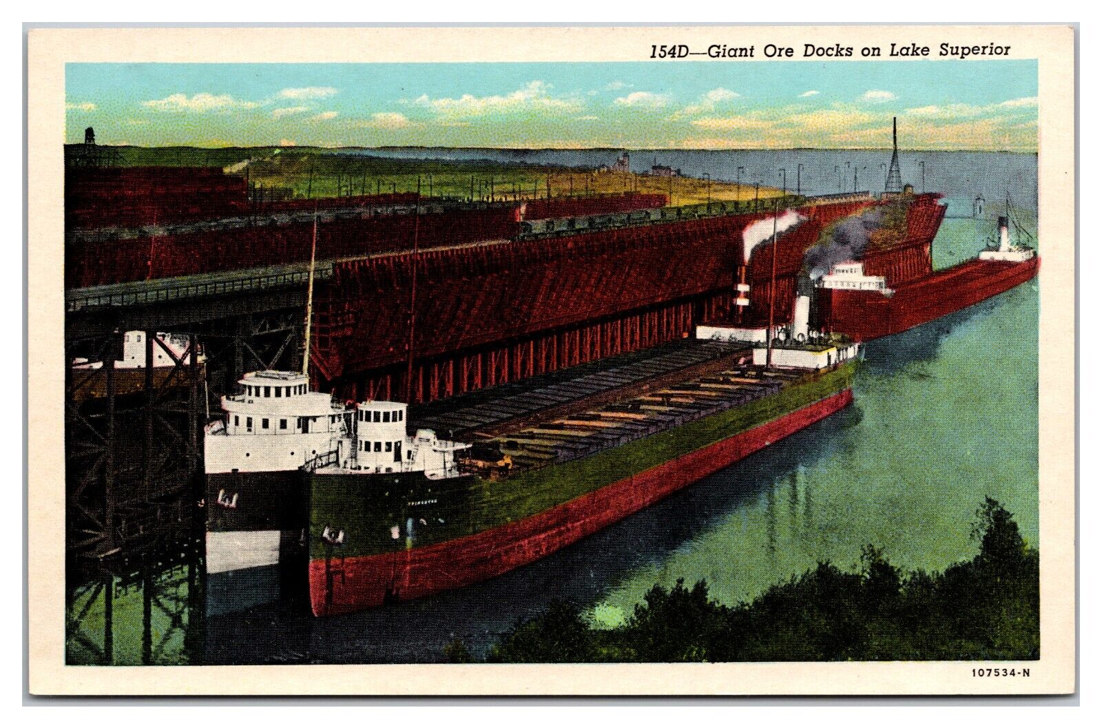 Giant Ore Docks On Lake Superior
