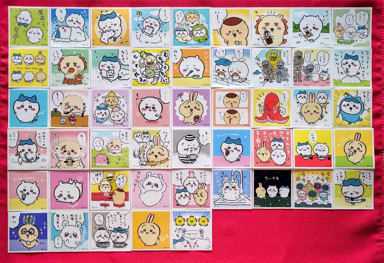 Chiikawa Sticker Seal Collection Complete Set of 50 All Holo ensky Japanese