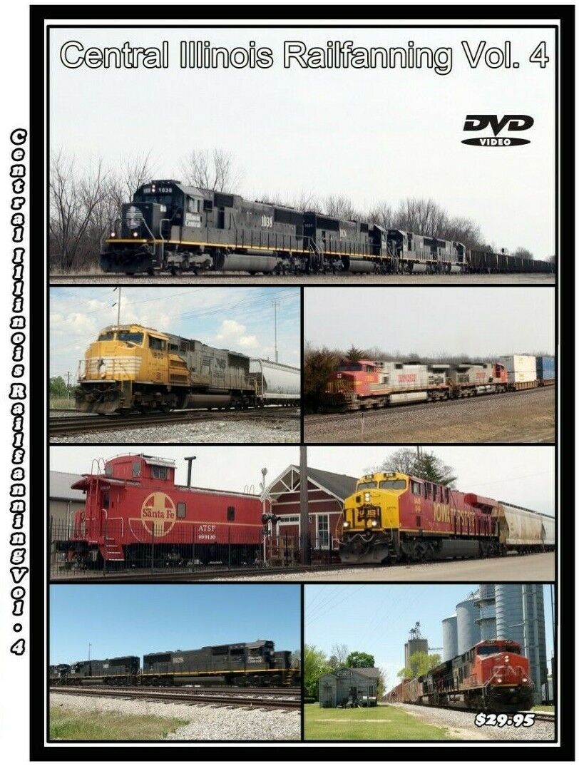 Central Illinois Railfanning 2021 Vol 4 BNSF CN NS IC Brand New DVD PLEASE READ 