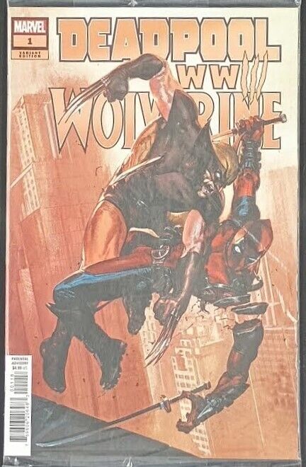 Deadpool Wolverine WWIII #1 Dell\'Otto Surprise Polybagged Variant NM