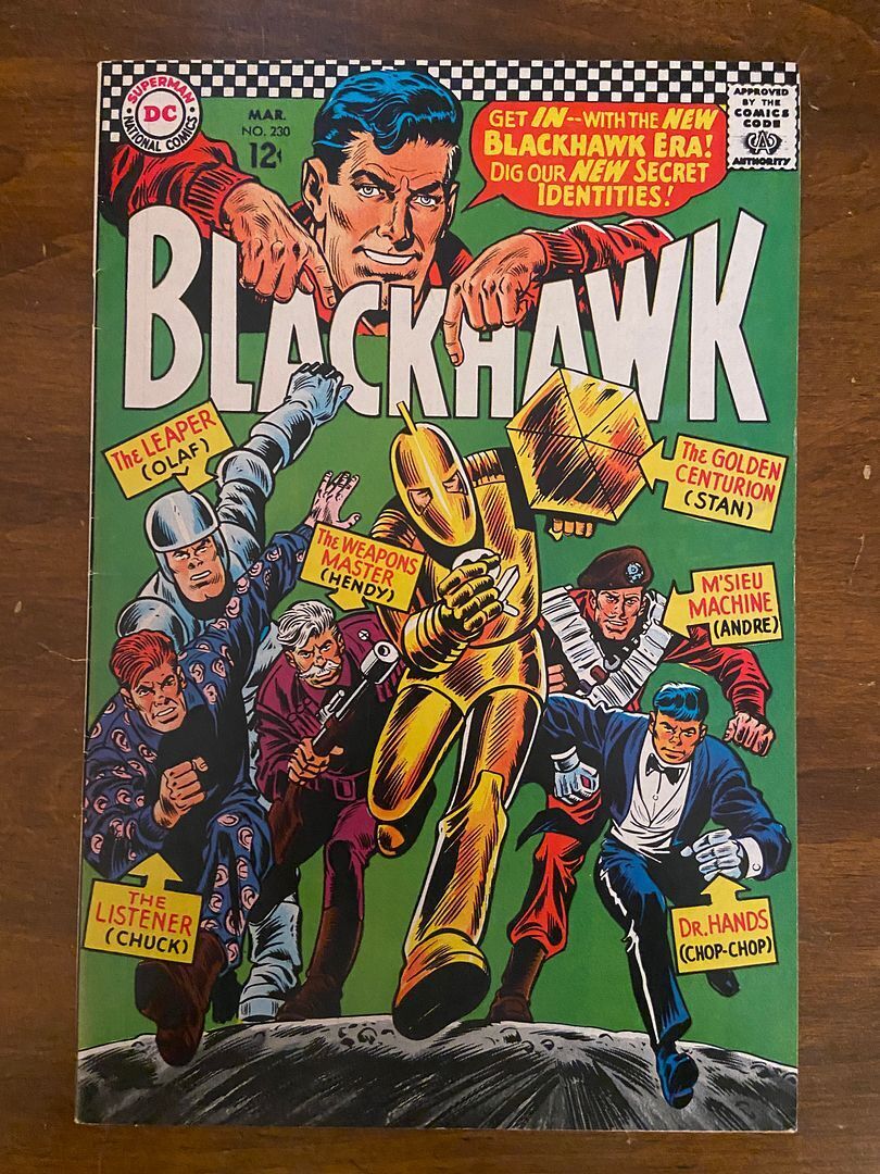 BLACKHAWK #230 (DC, 1944) F+ Super-Blackhawks