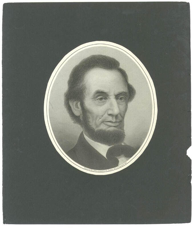 ABRAHAM LINCOLN - ENGRAVING UNSIGNED