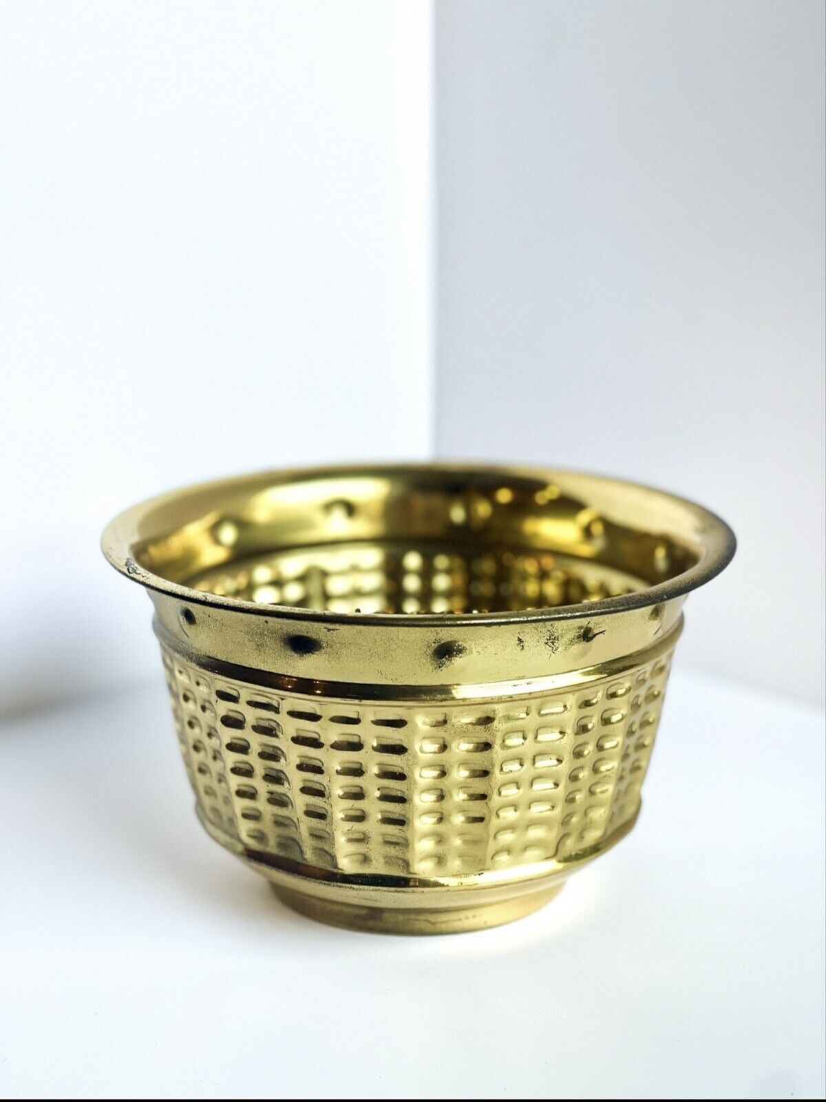 Small Vintage Decorative Brass Pot Made In India