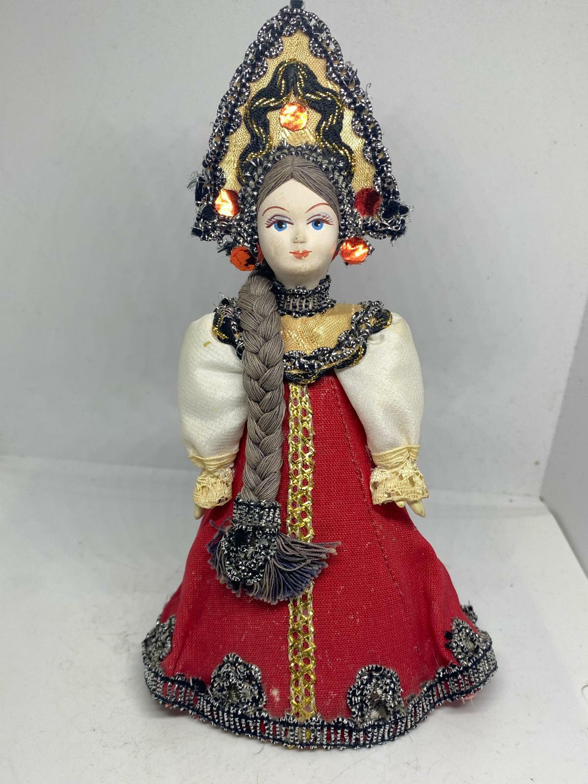 Original Vintage Russian Traditional Folk Doll Wooden Handmade7\