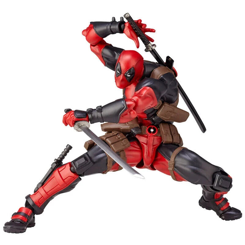 Deadpool Super Hero Figure, Marvel X-Man Moveable Figurine, Toys Gifts 6 in