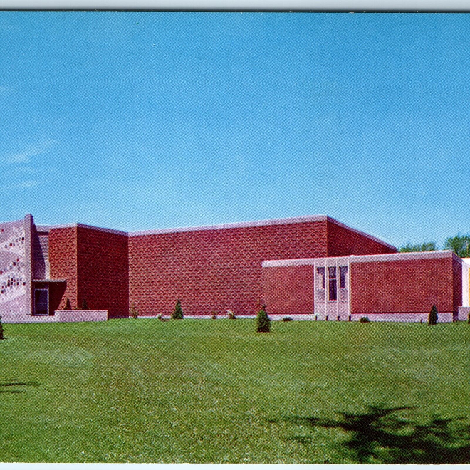 c1970s Cedar Falls IA UNI Music Building State Teachers College Mid Mod Bld A265