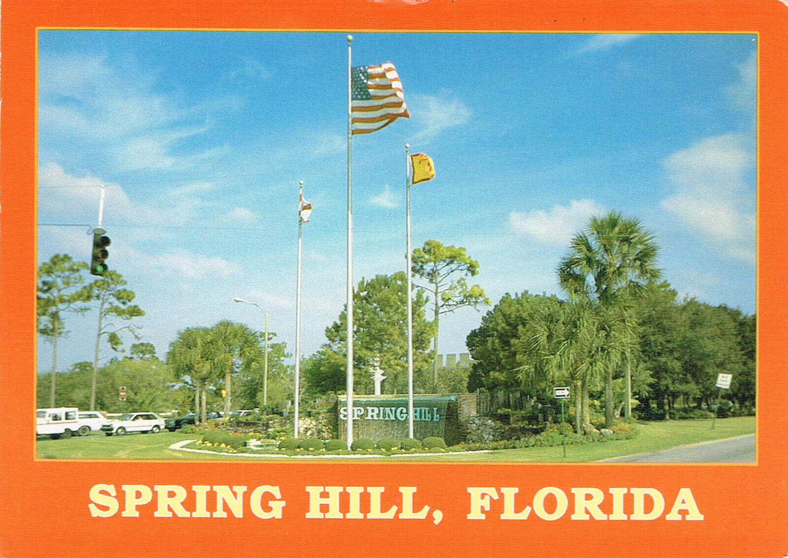 Spring Hill Florida Postcard 1990 Postmark